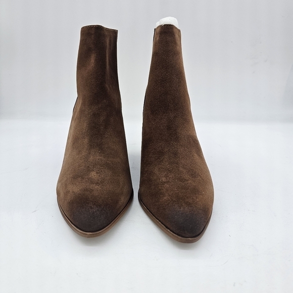NIB Aqua Women's Tan/ Brown Suede Leather Pointed Toe Dante Booties Size 9.5 - Picture 8 of 15